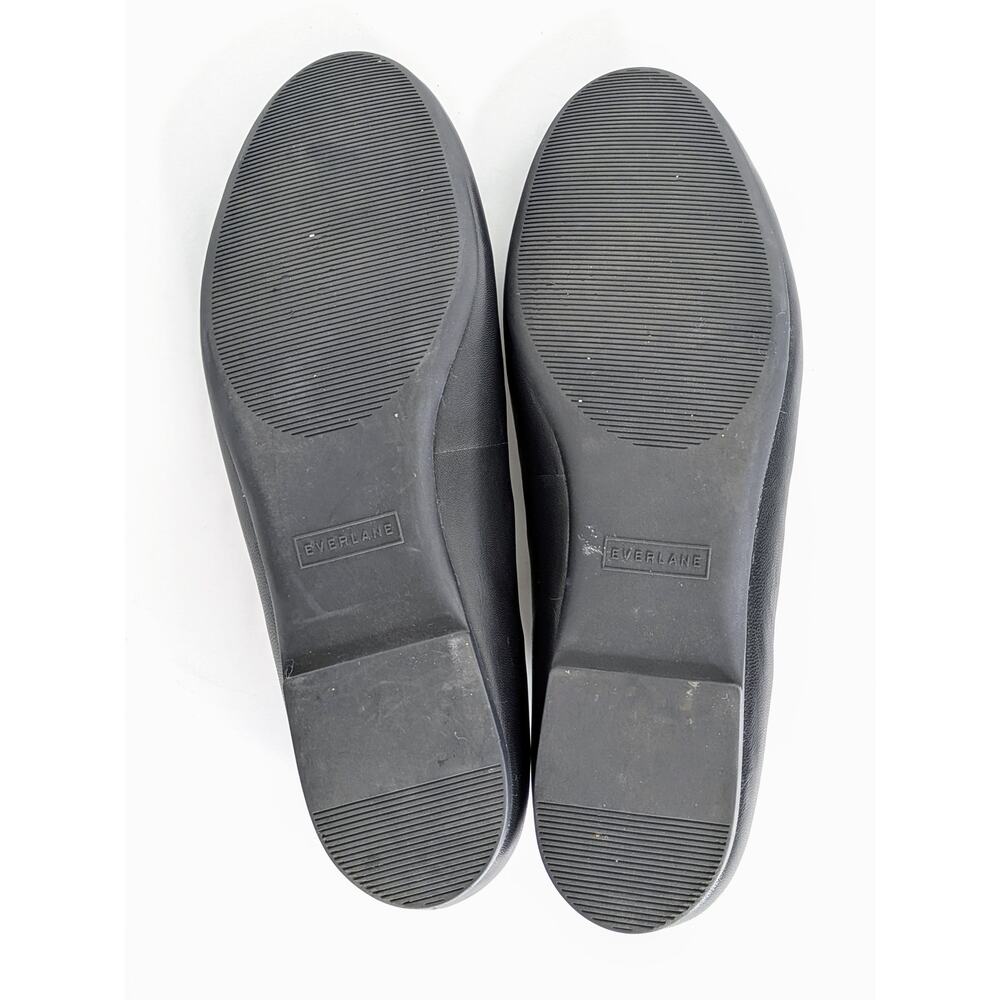 Everlane Black Leather Mary Jane Flats with Slim Strap - Picture 8 of 11